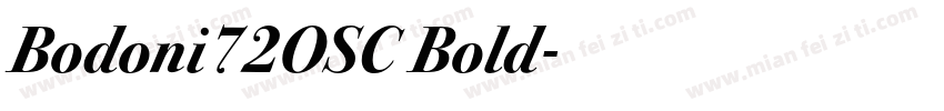Bodoni72OSC Bold字体转换